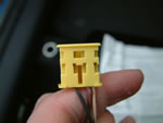 Fitting the wires into the connector